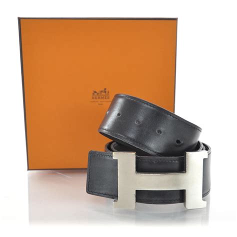 Hermes leather belt for men